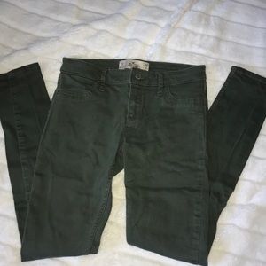 Dark Army Green Jeans